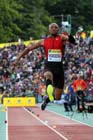 Godfrey Mokoena in the long jump, 2012 Samsung Diamond League, Crystal Palace, London.